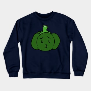 Kissy Face - Green Bell Pepper Crewneck Sweatshirt